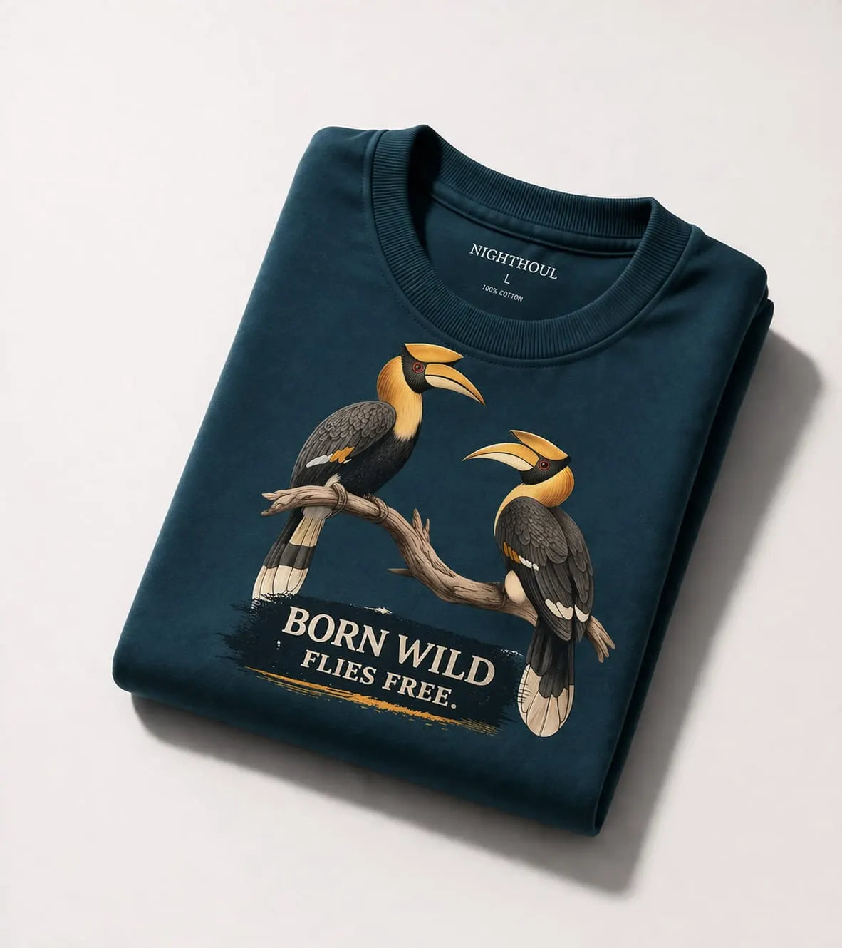 Born Wild Hornbill Oversized T-Shirt