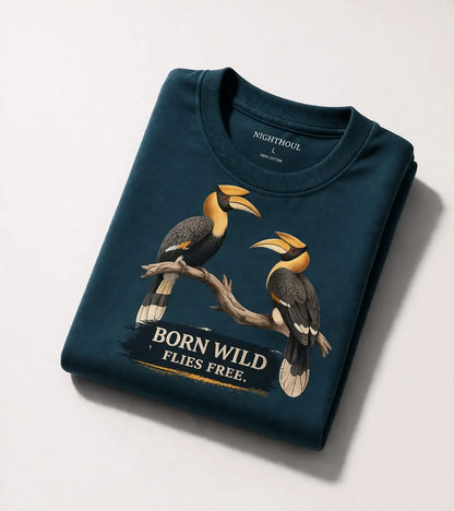 Born Wild Hornbill Oversized T-Shirt