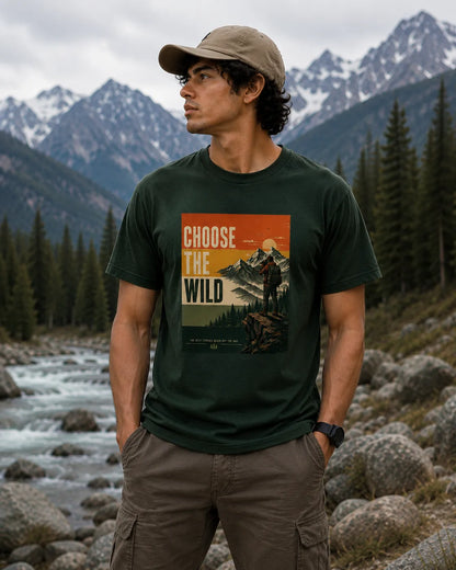 CHOOSE THE WILD  Regular Fit T-Shirt