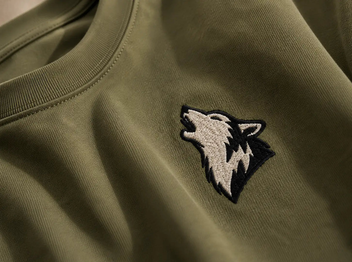 HOWLING WOLF | EMBROIDERED REGULAR FIT T-SHIRT