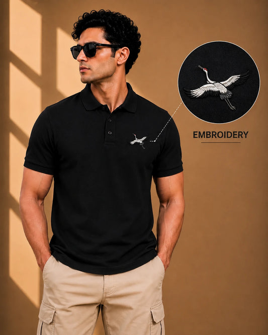 SARUS CRANE ELITE POLO EMBROIDERY