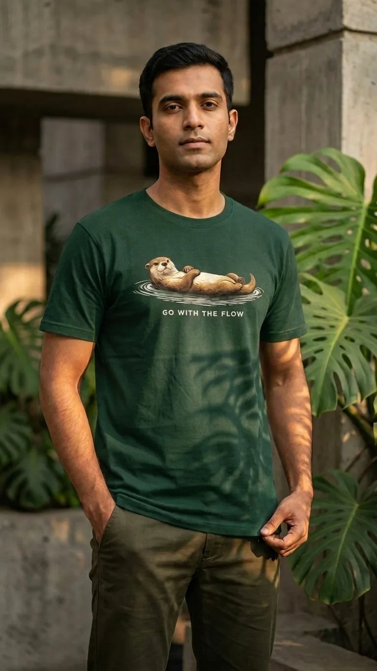Smooth coated otter Regular fit T-shirt
