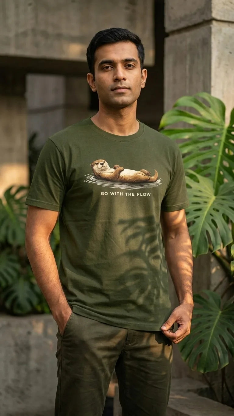 Smooth coated otter Regular fit T-shirt