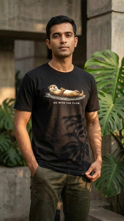 Smooth coated otter Regular fit T-shirt