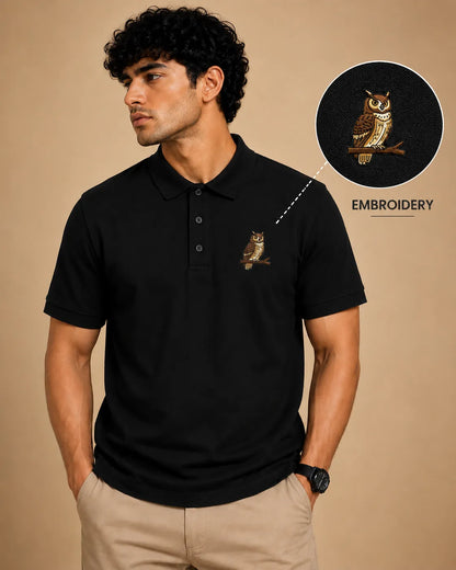 OWL ELITE POLO EMBROIDERY