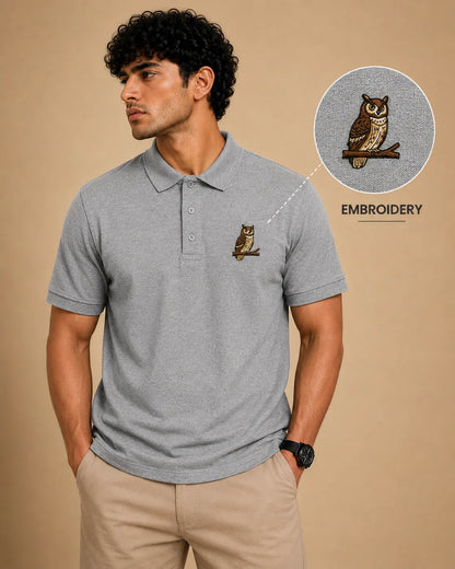 OWL ELITE POLO EMBROIDERY