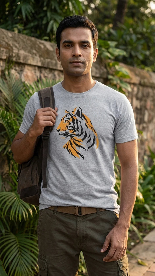 The Royal Bengal Portrait Regular Fit T-Shirt