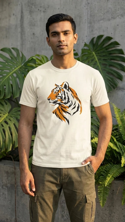 The Royal Bengal Portrait Regular Fit T-Shirt