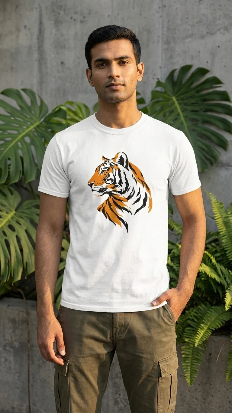 The Royal Bengal Portrait Regular Fit T-Shirt