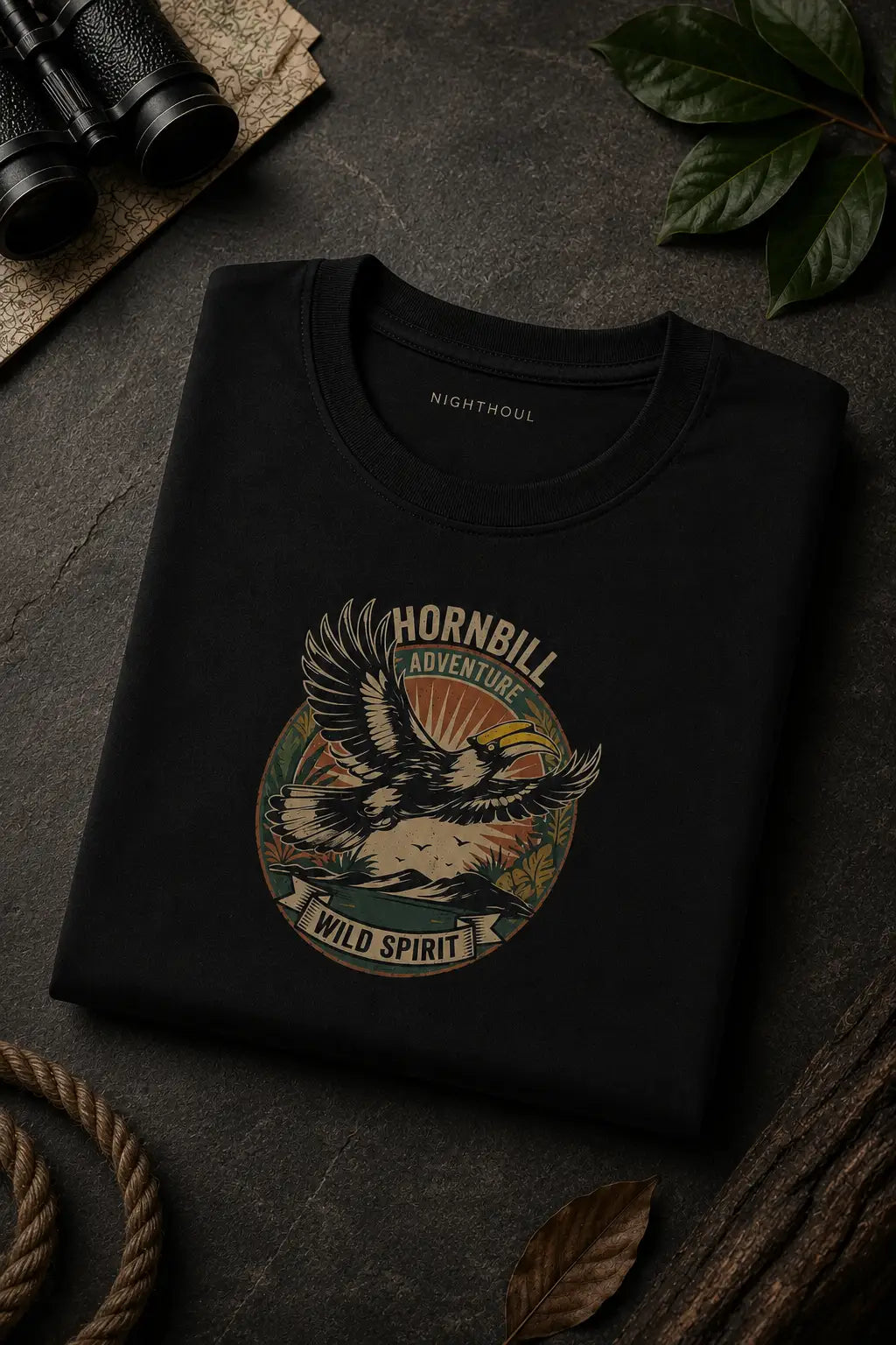 Wild Spirit Hornbill Regular Fit T-Shirt