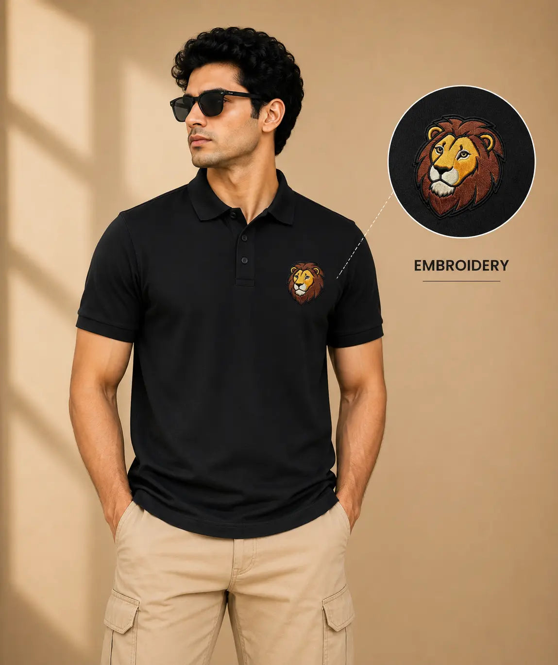 LION ELITE POLO EMBROIDERY