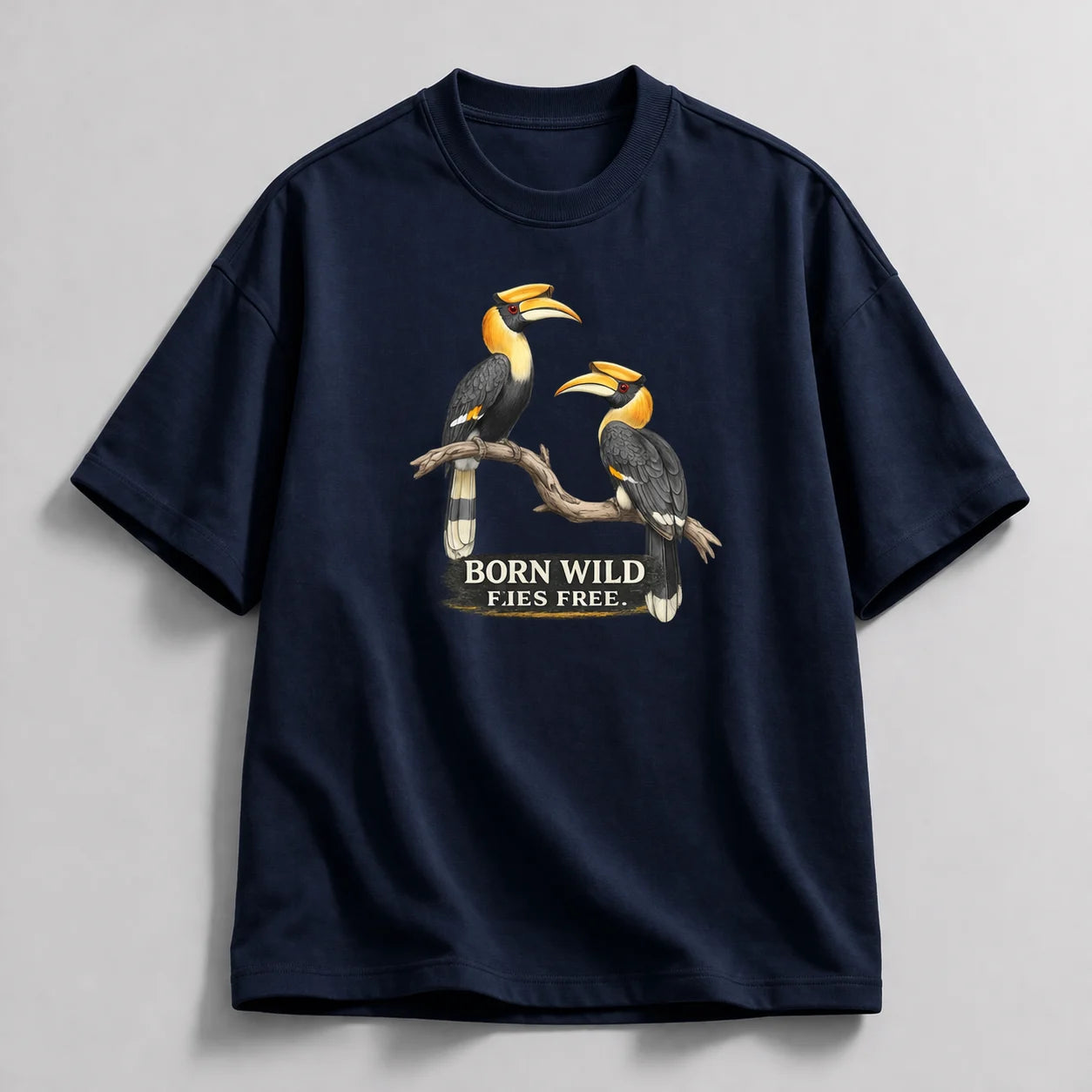 Born Wild Hornbill Oversized T-Shirt