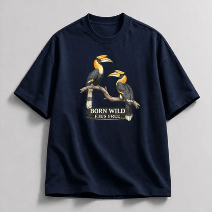 Born Wild Hornbill Oversized T-Shirt