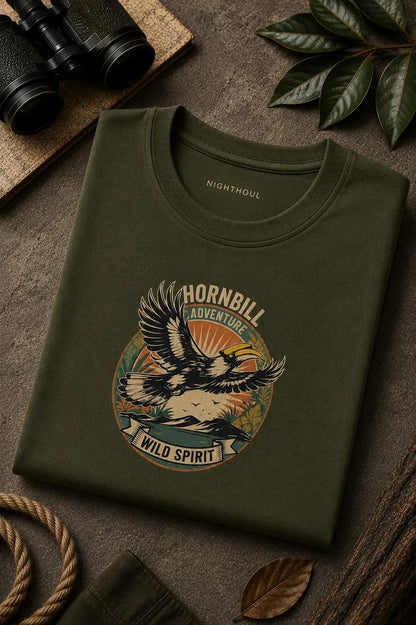Wild Spirit Hornbill Regular Fit T-Shirt
