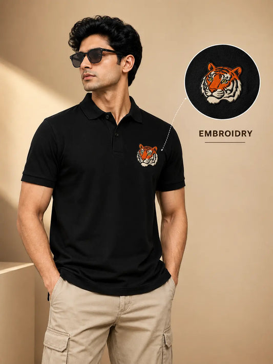 TIGER ELITE POLO EMBROIDERY