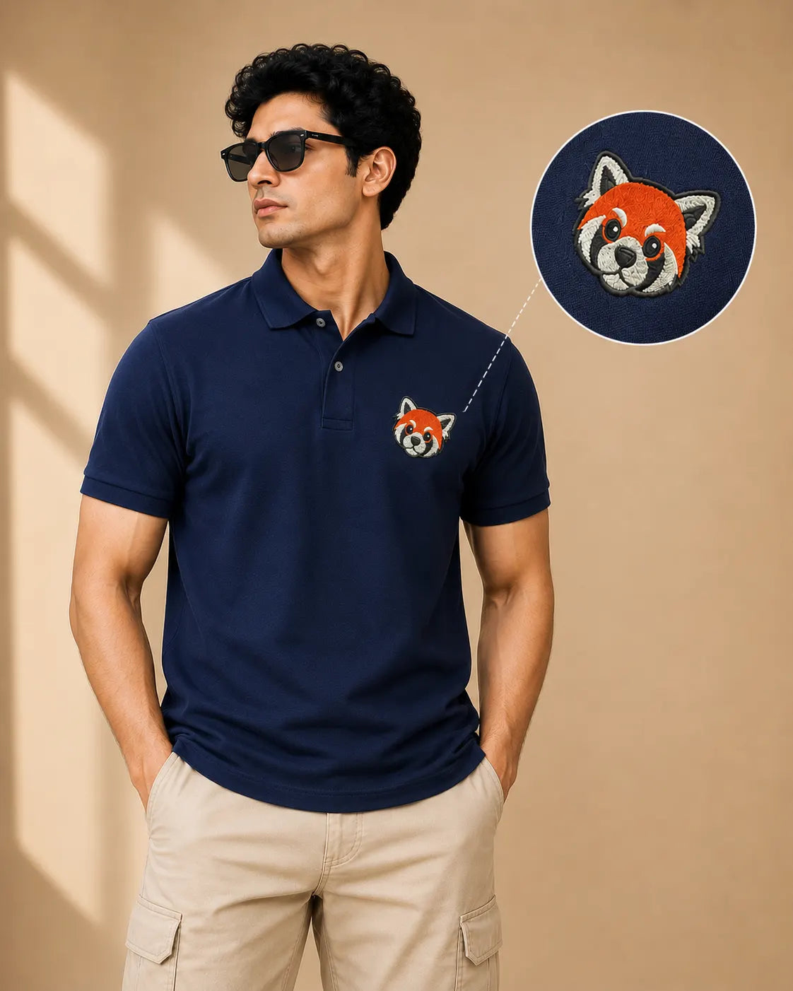 RED PANDA ELITE POLO EMBROIDERY TSHIRT