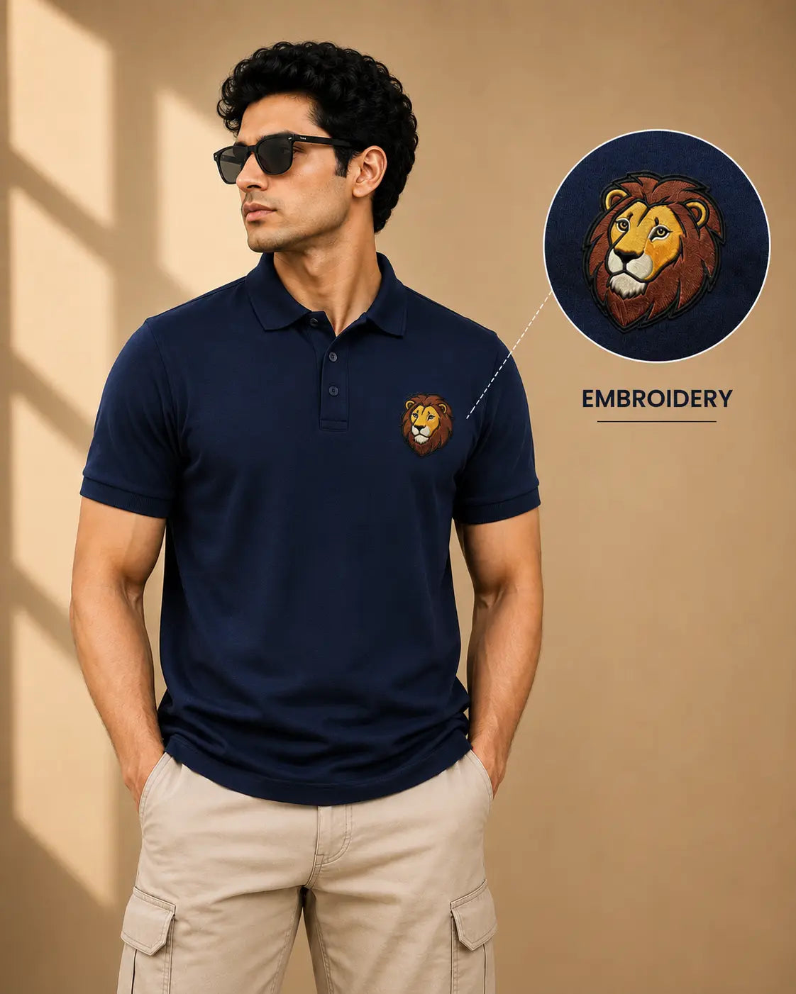 LION ELITE POLO EMBROIDERY