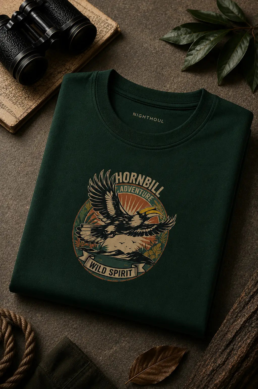 Wild Spirit Hornbill Regular Fit T-Shirt