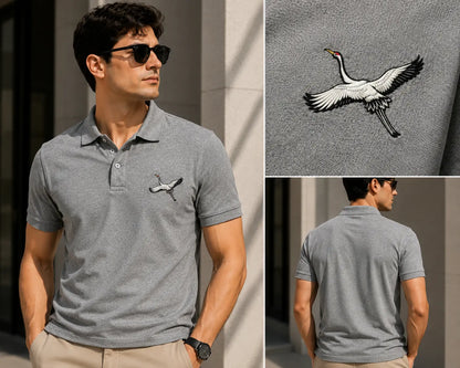SARUS CRANE ELITE POLO EMBROIDERY